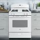 GE® 30" White Freestanding Gas Range-4