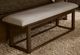 Vaughan-Bassett Lodge & Loft Dark Oak/Ivory Cream Upholstered Bench-0
