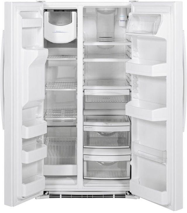 Crosley® 36 in. 25.3 Cu. Ft. High-Gloss White Side-by-Side Refrigerator-2