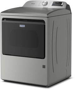 Maytag® 7.4 Cu. Ft. Classic Silver Gas Dryer with Extra Power and Advanced Moisture Sensing