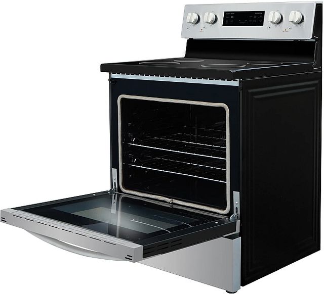 Kenmore® 30" Black and Fingerprint Resistant Stainless Steel Freestanding Electric Range with Air fry-2