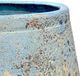 Currey & Company Sicilia Antique White/Blue Drip Small Planter-2