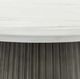 Classic Home Caspia White Concrete Outdoor Dining Table with Gray Base-5