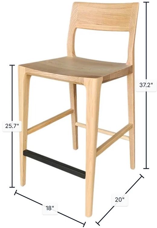 LH Home Seating Java Catania Natural Counter Stool-2