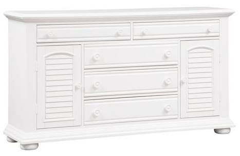 Liberty Furniture Summer House l 4-Piece Oyster White King Panel Bedroom Set-2