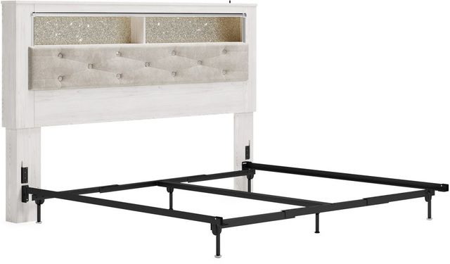 Signature Design by Ashley® Altyra White Queen Panel Bookcase Headboard-3