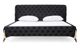 VIG Furniture Modrest Legend Black/Gold Eastern King Panel Bed-1