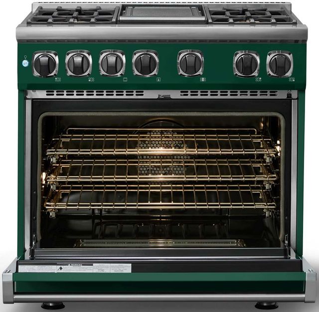 Viking® 7 Series 36" Ivy Pro Style Dual Fuel Range with Griddle-1