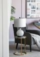 A & B Home Grey/White 14" Glass Table Lamp-5