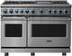 Viking® 7 Series 48" Stainless Steel Pro Style Dual Fuel Range-0