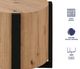 Steve Silver Co. Darcie Natural End Table with Black Base-4