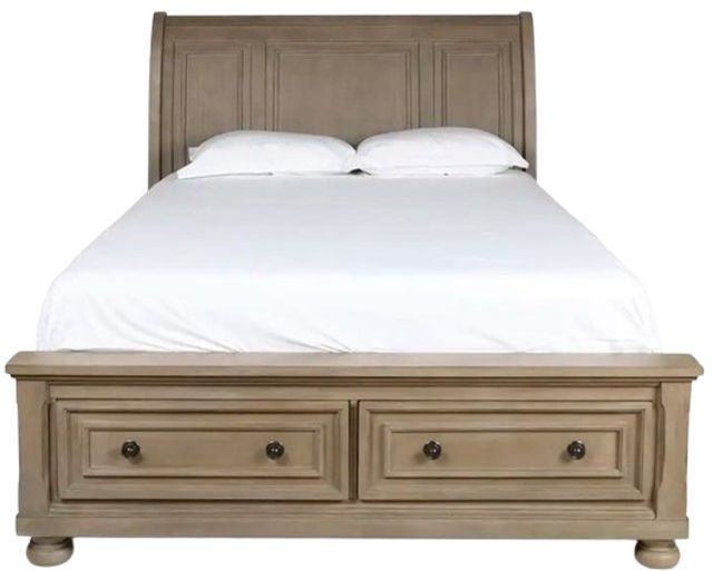 New Classic® Home Furnishings Allegra Pewter Youth Twin Sleigh Bed-2