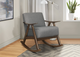 Mazin Furniture Waithe Gray Upholstered Rocking Chair-4