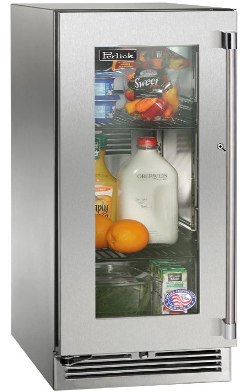 Perlick® Signature Series Stainless Steel 15" Refrigerator-0