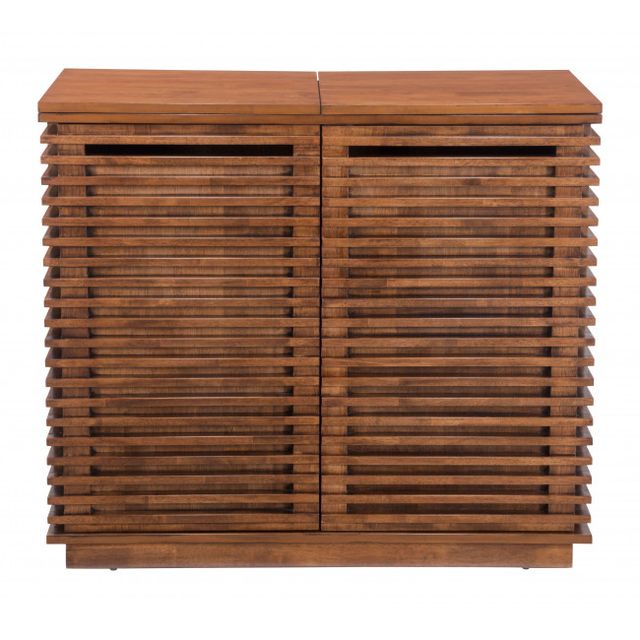 Zuo® Modern Linea Walnut Bar Cabinet-0