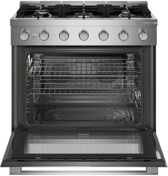 Bosch® 500 Series 36” Stainless Steel Freestanding Gas Range-1
