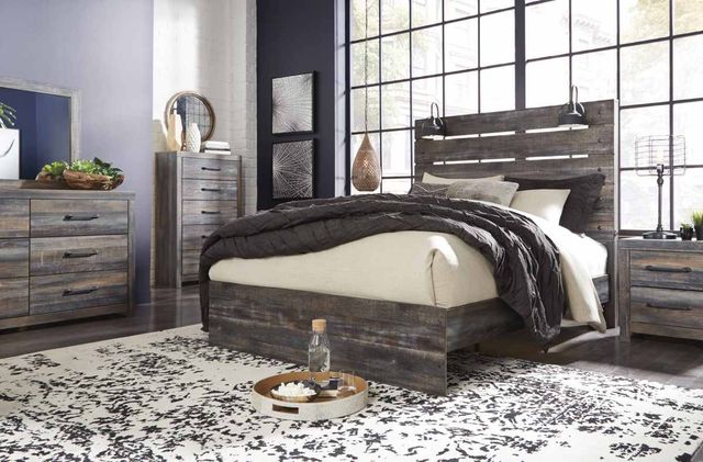 Signature Design by Ashley® Drystan Brown Queen Panel Bed-0