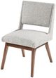 Olliix by INK+IVY Light Grey Set of 2 Boomerang Dining Chairs-3