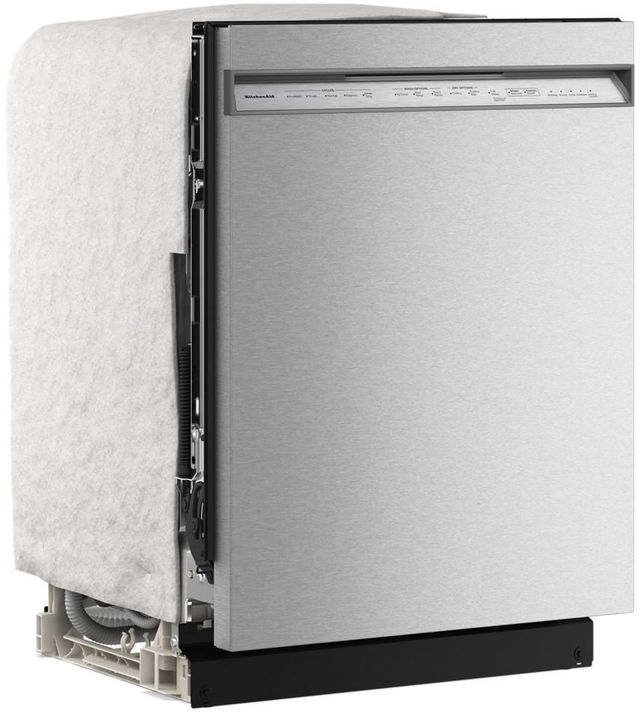 KitchenAid® 24" PrintShield Stainless Steel Front Control Built-In Dishwasher with 40+ Total Wash Jets-3