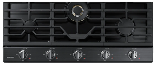 Samsung 36" Black Stainless Steel Gas Cooktop-3