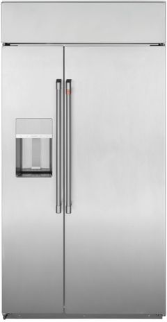 Café™ 42 in. 24.5 Cu. Ft. Stainless Steel Built In Counter Depth Side-by-Side Refrigerator