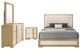 Coaster® Hyland 4-Piece Natural Queen Panel Bedroom Set-0