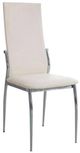 Furniture of America® Kalawao 2-Piece Chrome/White Side Chair Set-0