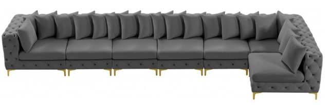 Meridian Furniture Tremblay 7-Piece Grey Modular Sectional Set-3
