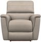 La-Z-Boy® Ava Ivory Leather Power Rocking Recliner with Headrest-1