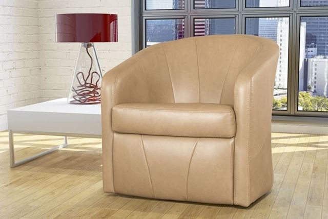 Fornirama 33 Light Brown Swivel Chair-1