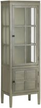 Crestview Collection Hawthorne Estate Gray Curio Cabinet-0