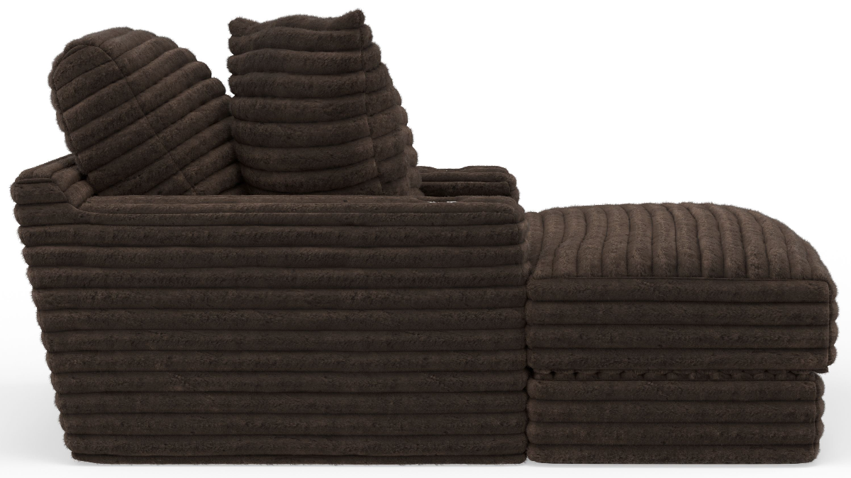 iAmerica Marshmallow Chocolate Chaise | Big Sandy Superstore