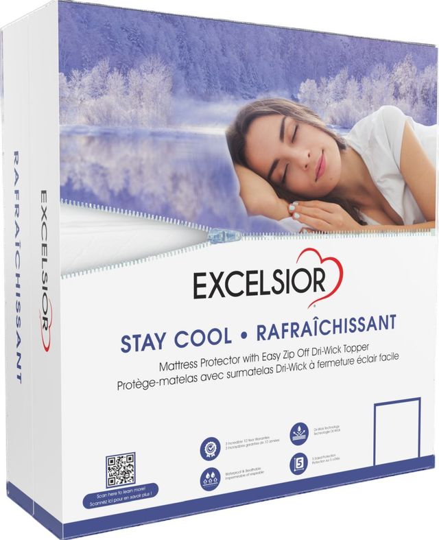 Excelsior® Stay Cool Low Profile Twin Mattress Protector-1