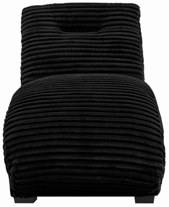 Elements International Dominick II Masis Black Chaise-3