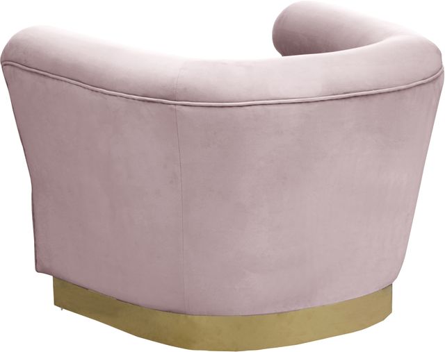 Meridian Furniture Bellini Pink Velvet Chair-1