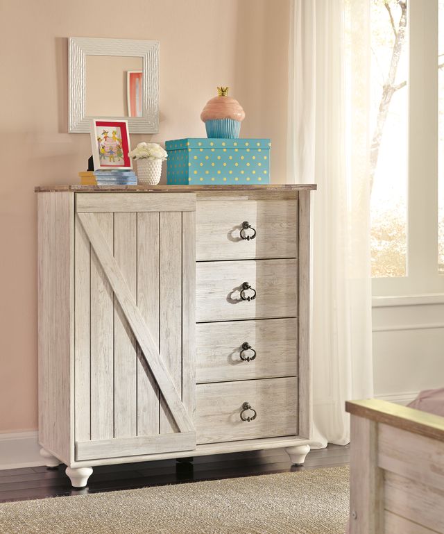 Signature Design by Ashley® Willowton Whitewash Dressing Chest-1