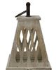 A & B Home Ramsey 2-Piece Rustic White Lantern Set-5