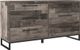 Signature Design by Ashley® Neilsville 5-Piece Multi Gray Queen Panel Headboard Set-2