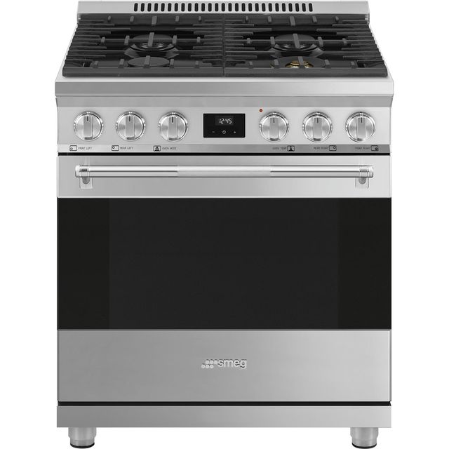 Smeg Professional 30" Stainless Steel Pro Style Gas Range-0