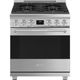 Smeg Professional 30" Stainless Steel Pro Style Gas Range-0