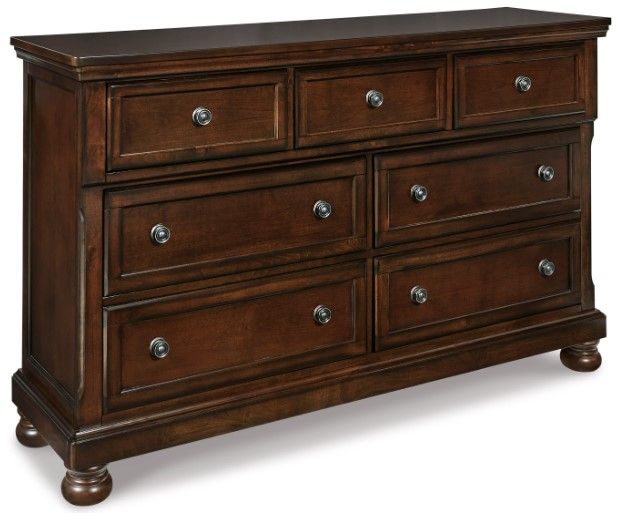 Millennium® by Ashley Porter 5-Piece Rustic Brown King Panel Bed Set-2