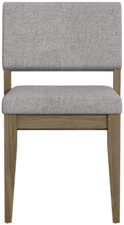 Intercon Flex Gray/Sandbar Oak Upholstered Side Chair-2