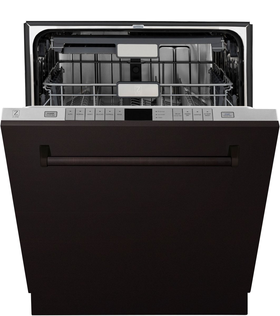 ZLINE Monument Series 24" Oil Rubbed Bronze Built In Dishwasher