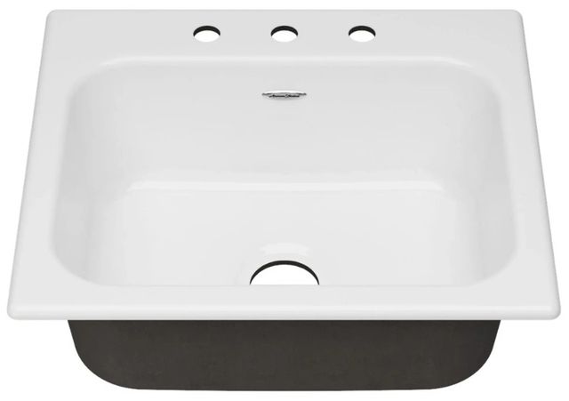 American Standard Quince Brilliant White 3-Hole Drop-In Single-Bowl Kitchen Sink-3