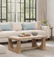 Magnussen Home® Bradford Granite Top Cocktail Table with Riverbed Beige Base-1