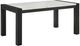Crown Mark Jules White Dining Table with Charcoal Base-0