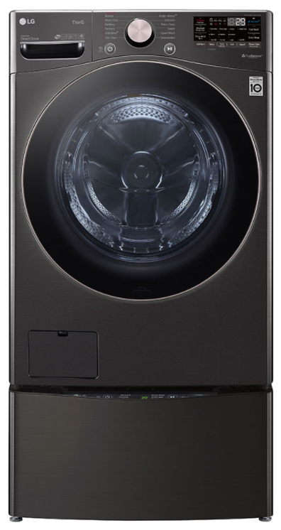 LG 4000 Series Black Steel Front Load Washer & Gas Dryer Package