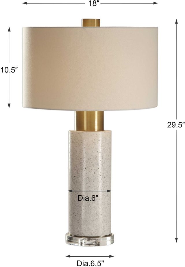 Uttermost® Vaeshon Bleached Wash Table Lamp-2