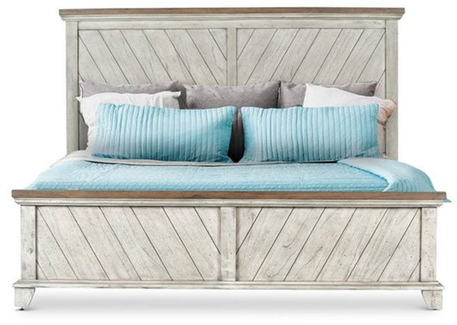 Steve Silver Co. Bear Creek Honey Smoke/White-Smoke Queen Panel Bed-0