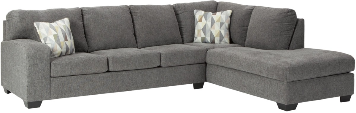 Dalhart charcoal 2 piece right chaise sectional discount